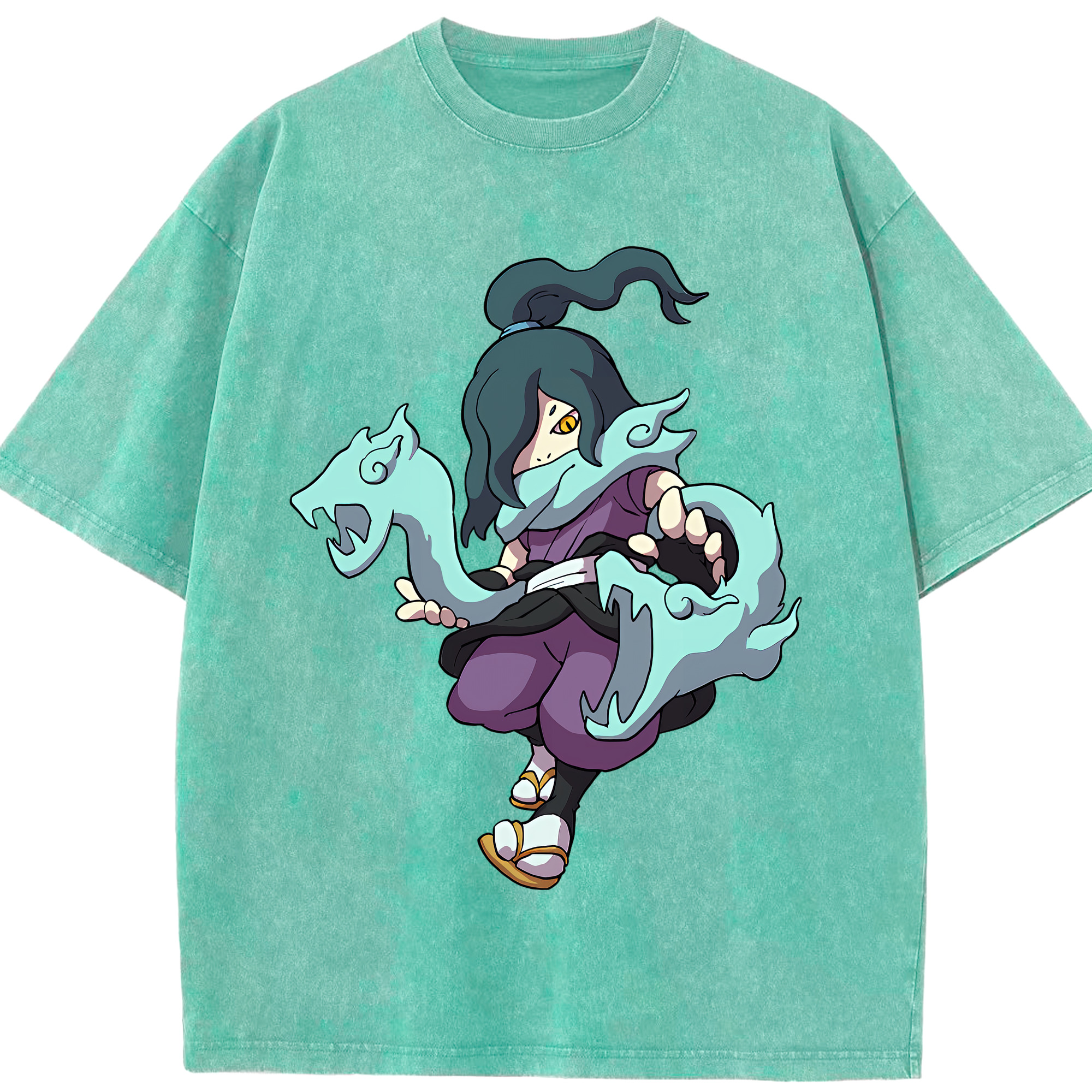 （画像用） 妖怪ウォッチ Yo-kai Watch 綿100% ヴィンテージ風 半袖Tシャツ（フロントプリント）